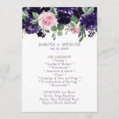 weelderige bloesems | Paarse en Roze Rose Garland Programma (Voorkant)