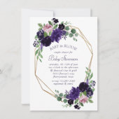 weelderige bloesems | Paarse en Roze Rose Liefde i Kaart (Voorkant)