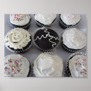 Weelderige Cupcakes Poster