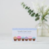 Weelderige Cupcakes Visitekaartje (Staand voorkant)