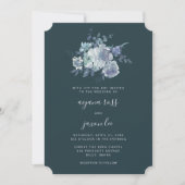 Weelderige en Moody Peony Bouquet bruiloft Kaart (Voorkant)