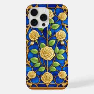 Weelderige Gouden Roos Kunstwerk iPhone 15 Pro Max Hoesje