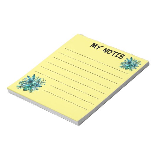 Weelderige groene tropische bladeren notitieblok (Gedraaid)