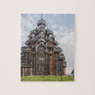 Weelderige houten kerk, Rusland Legpuzzel