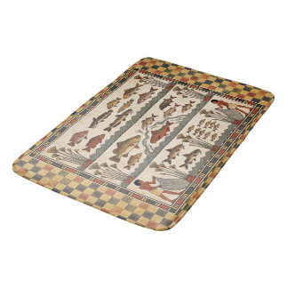 Weelderige moerassen: Oud-Egyptisch vissersscène Badmat