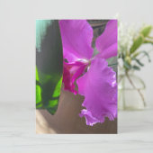 Weelderige Orchidee Bedankkaart (Staand voorkant)