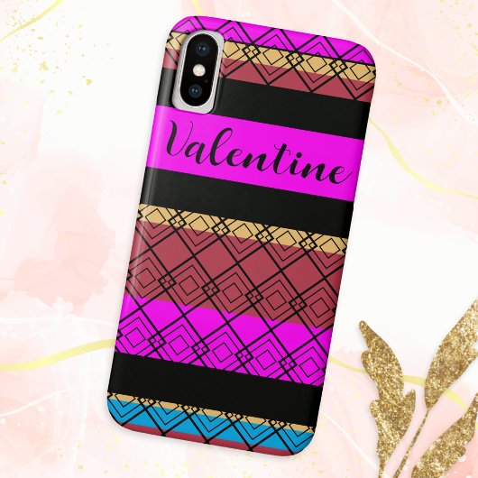 weelderige patroon Boho stijlvolle elegante Valent Case-Mate iPhone Case