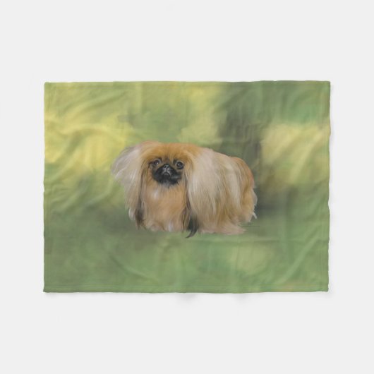 Weelderige Schoonheid Fleece Deken (Voorkant (Horizontaal))