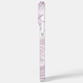 Weelderige Serene Pink Ferns op Sinaasappel Case-Mate iPhone Case (Achterkant / Links)