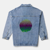 Weelderige sluier denim jacket (Achterkant)