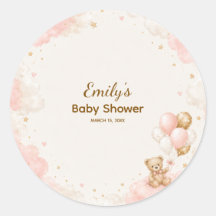 weelderige Teddy Bear Ballon Baby Shower