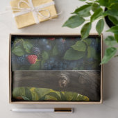 Weelderige tuin scène met rijpe appels en druiven tissuepapier (Geschenk)