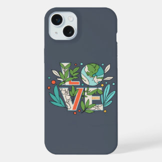 🌎🌿 Weelderige Visioenen: Eco Liefde Phonehoes 🍃 iPhone 15 Plus Case