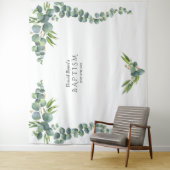 Weelderige Waterverf Eucalyptus Bloei Doop Requisi Wandkleed (In situ)