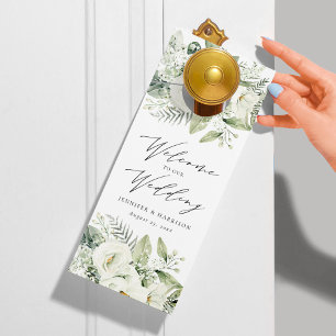 Weelderige Witte Bloemen Huwelijk Welkom/ Niet Sto