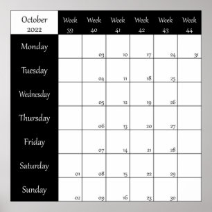Weelnummer 2022 oktober poster