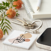Weem in Arabische kalligrafie Sleutelhanger (Voorkant Rechts)