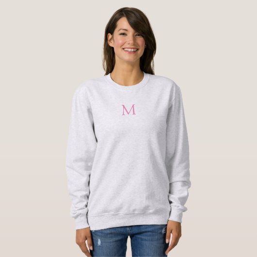 Weemkleding Sweatshirts Achterzijde en monogram vo Trui (Voorkant volledig)