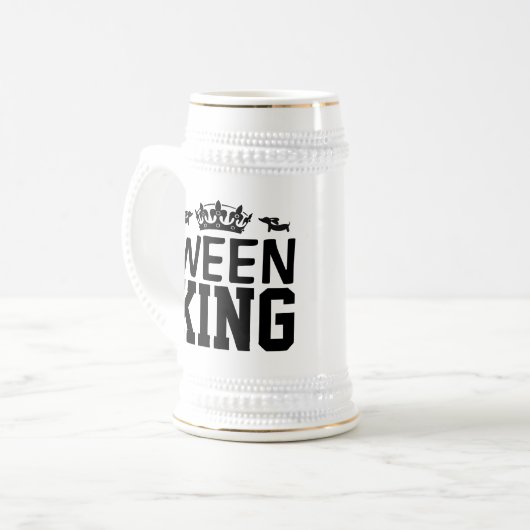 Ween King Dachshund Papa Stein Mug - Fête des père (Devant gauche)