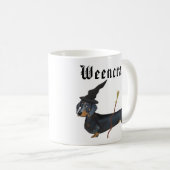 Weencraft Dachshund Witch Funny Koffiemok (Voorkant rechts)