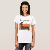 Weencraft Dachshund Witch Funny T-shirt (Voorkant volledig)