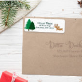 Weender Dachshund-kerstAdresetiketten Etiket