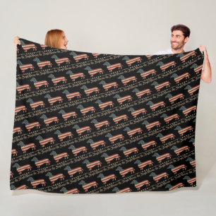 Weenie de mensen teckel 4 juli fleece deken