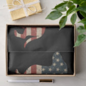Weenie de mensen teckel 4 juli tissuepapier (Geschenk)