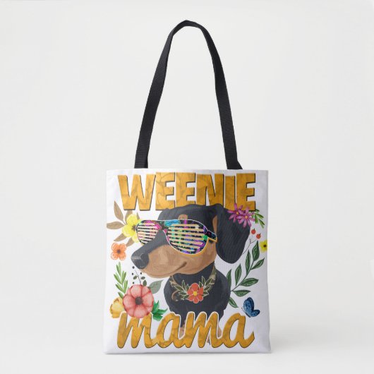 WEENIE MAMA CANVAS TAS (Voorkant)