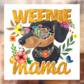 WEENIE MAMA WINDOW DECAL (Vel 2)