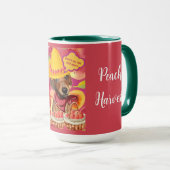 Weenie Peach Farmer Café Mug (Devant droit)
