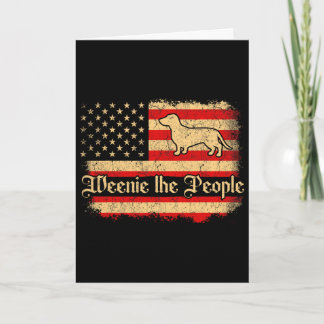 Weenie The People 4 juli Amerikaanse Vlag Da Kaart