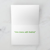 Weenii vert carte de voeux de "un s'more" (Intérieur)