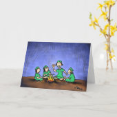 Weenii vert carte de voeux de "un s'more" (Fleur jaune)