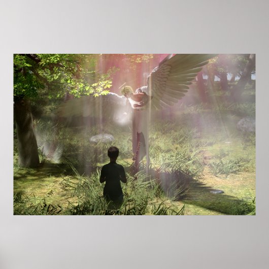 Weeping Angel Daz Studio Digitale Kunst Poster (Voorkant)