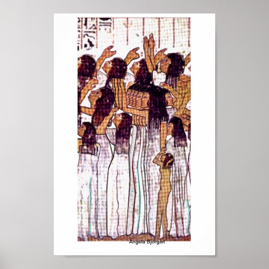 Weeping Egyptian Women Poster (Voorkant)