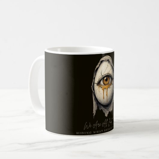 Weeping Eye Mug – Decay Design CreepyCoffeeMug  Koffiemok (Voorkant links)