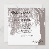 Weeping Willow Baby shower Kaart (Achterkant)