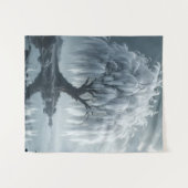 Weeping willow by a pond, black and white wandkleed (Voorkant (horizontaal))