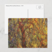 Weeping Willow door Claude Monet,  Kunst Briefkaart (Voorkant / Achterkant)
