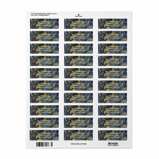 Weeping Willow door Claude Monet,  Kunst Etiket (Full Sheet)