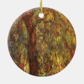 Weeping Willow door Claude Monet,  Kunst Keramisch Ornament (Achterkant)