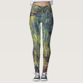 Weeping Willow door Claude Monet,  Kunst Leggings (Voorkant)