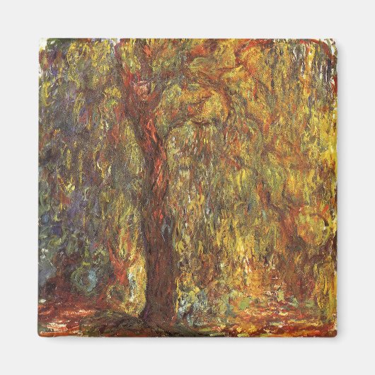 Weeping Willow door Claude Monet, Kunst Magneet (Voorkant)