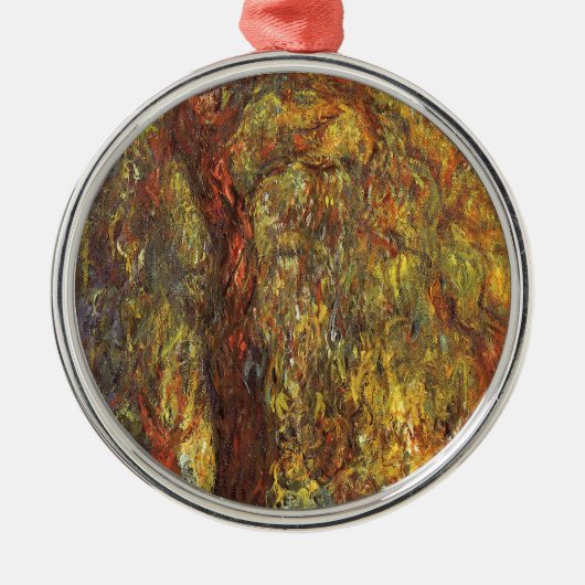 Weeping Willow door Claude Monet, Kunst Metalen Ornament (Voorkant)