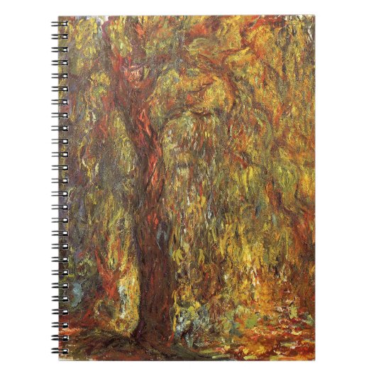 Weeping Willow door Claude Monet,  Kunst Notitieboek (Voorkant)