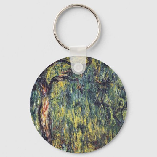 Weeping Willow door Claude Monet,  Kunst Sleutelhanger (Voorkant)
