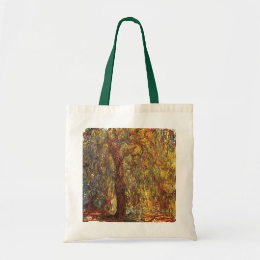 Weeping Willow door Claude Monet, Kunst Tote Bag (Voorkant)