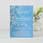 Weeping Willow Etheal Dreamy Sky Wedding Kaart (Staand voorkant)