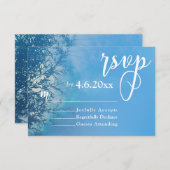 Weeping Willow Etheal Dreamy Sky Wedding RSVP (Voorkant / Achterkant)